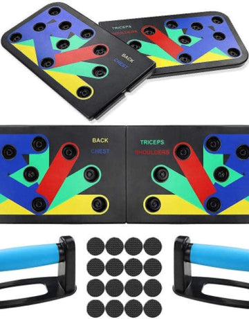 Push Up Rack Board Men Women 9 in 1 Body Building Fitness Exercise Workout Push-up Stands